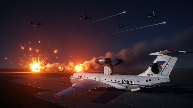 Ukraine Détruit l’Avion Laboratoire Russe A-100LL