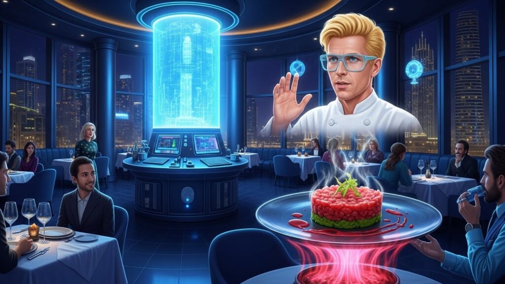 Un Restaurant à Dubaï Dirigé par un Chef IA Ose le Tartare de Dinosaure