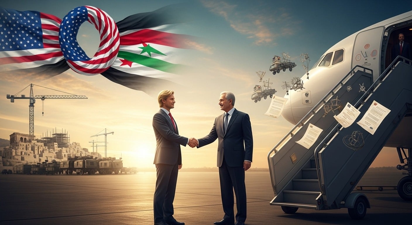 Découvrez la visite inédite du président syrien Ahmed al-Chareh chez Trump : accords antidjihadistes, base US à Damas, reconstruction... Quelles conséquences pour le Moyen-Orient ?