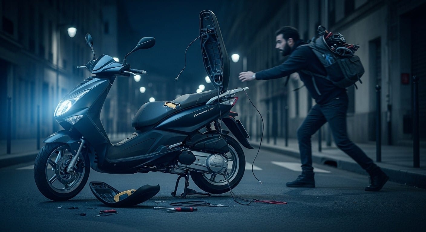 Découvrez l’incroyable histoire de « Jésus », 28 ans, qui dépouillait des dizaines de scooters à Paris et La Défense pour revendre les pièces en ligne. 82 000 € en quelques semaines… jusqu’à son arrestation.
