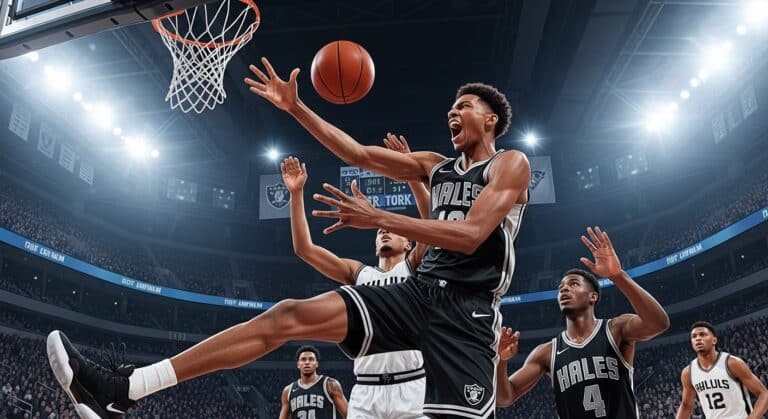 Wembanyama Brille avec Double-Double Spurs