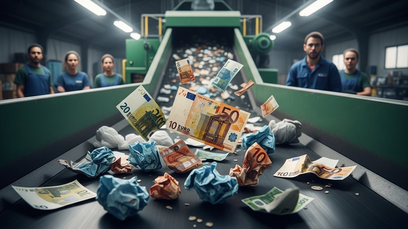 Découverte insolite en Essonne : 120 000 euros de billets arrivent dans un centre de tri de déchets. Une partie broyée, enquête pour blanchiment ouverte. Que cache cette affaire ?