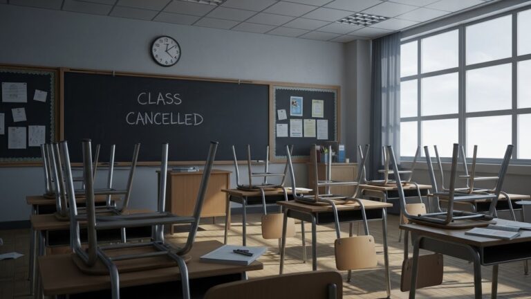 9% d’Heures de Cours Perdues au Collège : La Crise Continue