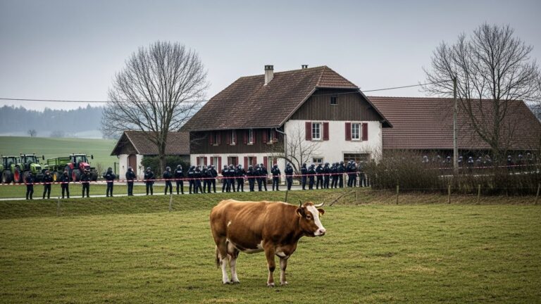 Abattage de Vaches dans le Doubs : 175 Gendarmes contre les Agriculteurs