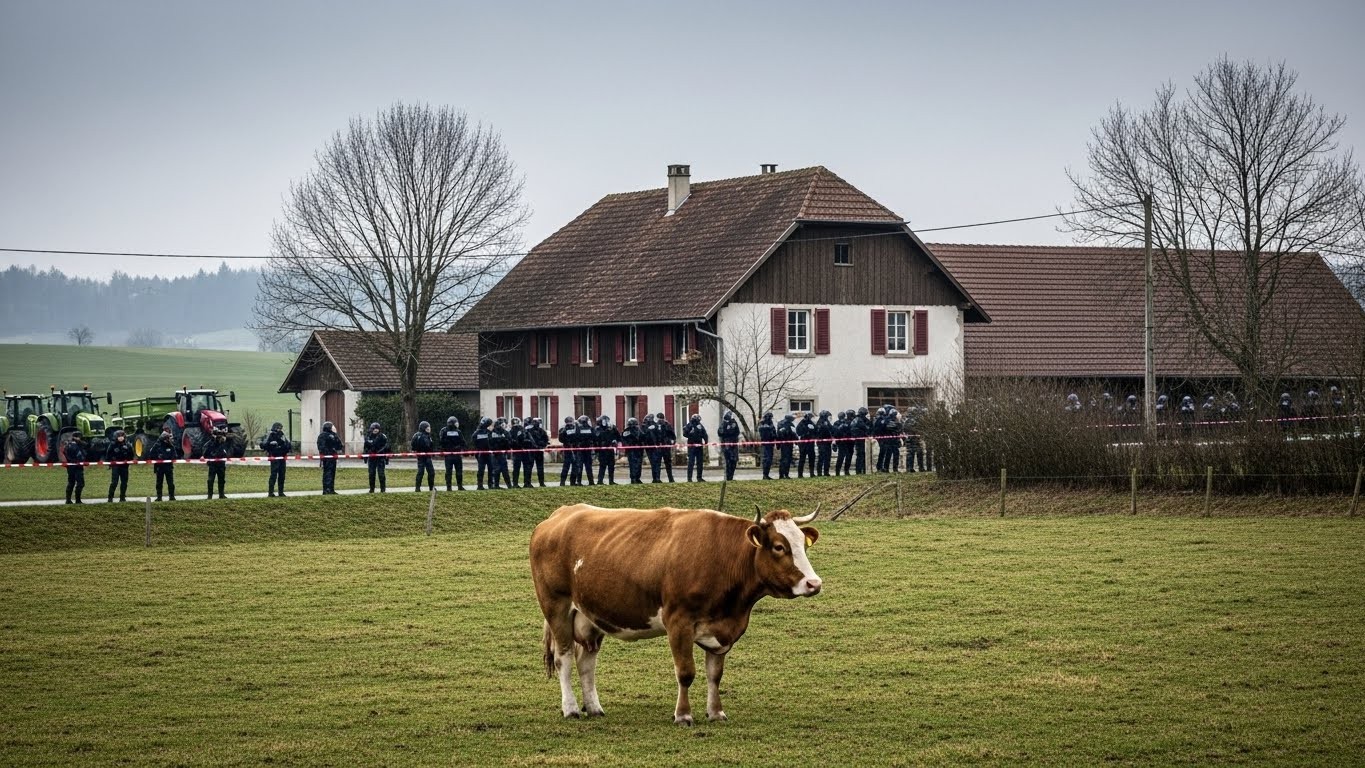 175 gendarmes déployés pour abattre 83 vaches dans une ferme du Doubs après un cas de dermatose nodulaire. Les agriculteurs crient au massacre injustifié. Que se passe-t-il vraiment ?
