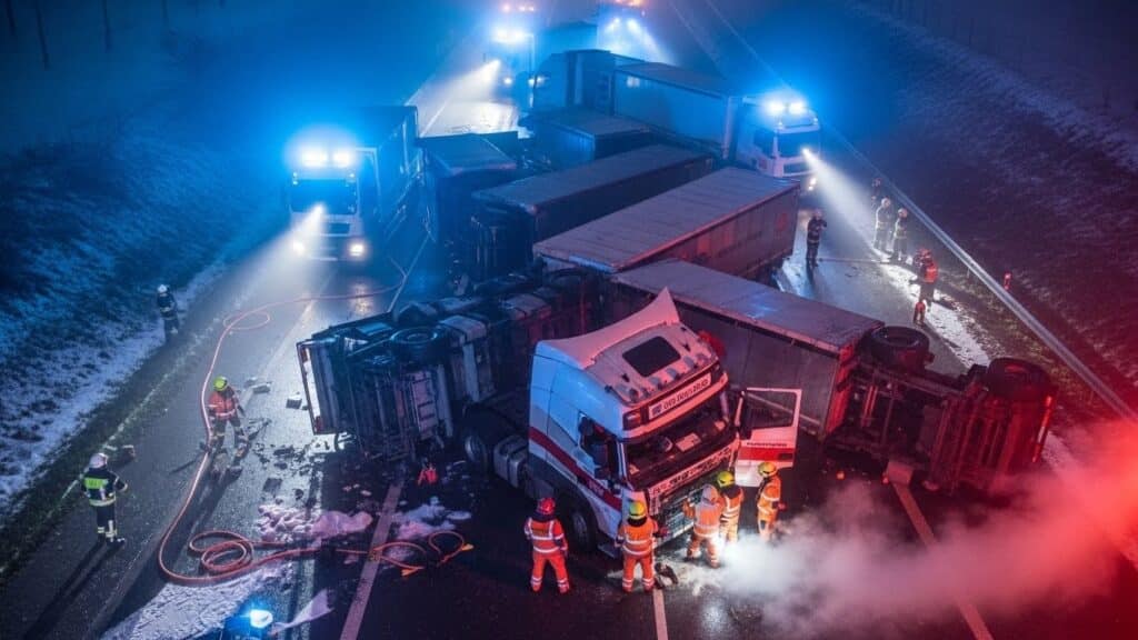 Accident A355 Bas-Rhin : 5 Poids Lourds, 2 Blessés Graves