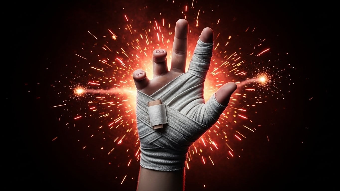 Découvrez l'histoire choc d'un ado de 13 ans amputé de deux doigts après avoir manipulé un mortier d'artifice. Un drame qui alerte sur les dangers des feux pour le Nouvel An.