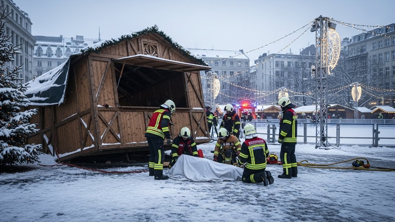 Dramatique accident à Mantes-la-Jolie : un jeune ouvrier grièvement blessé par la chute d'un lourd chalet de Noël. Découvrez les circonstances, les conséquences et les questions sur la sécurité des installations festives.