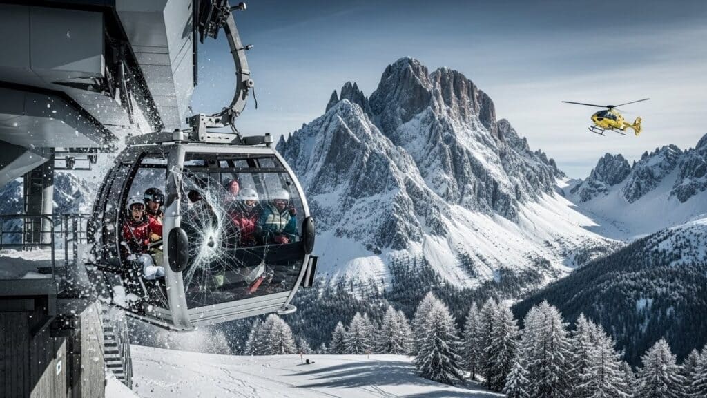 Accident Téléphérique Alpes Italiennes : 4 Blessés