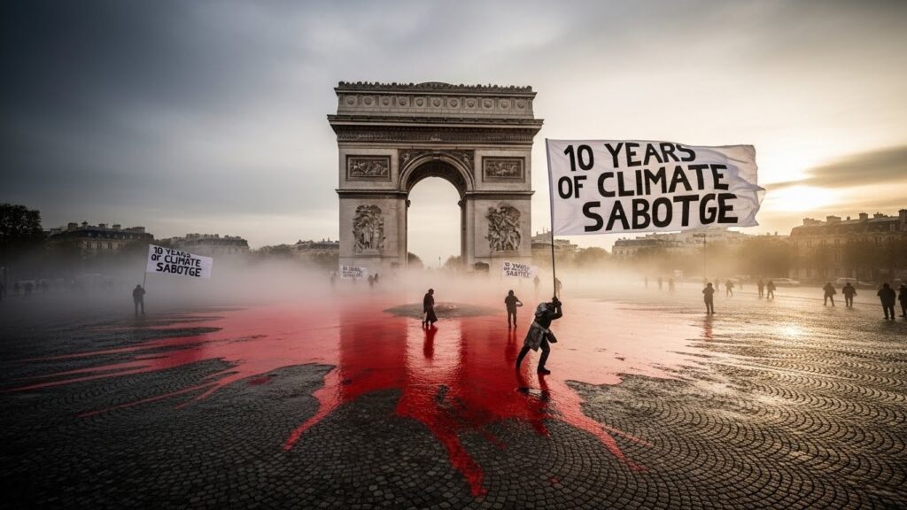 Accord de Paris : 10 Ans Après, Pourquoi Greenpeace Peint Paris en Rouge