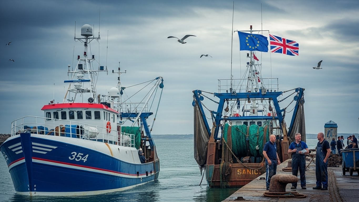 Décryptage complet de l’accord pêche 2026 entre l’UE et le Royaume-Uni : 288 000 tonnes autorisées, 1,2 milliard d’euros en jeu et les vraies conséquences pour les pêcheurs français et européens.