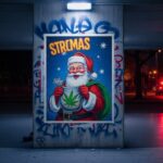 Affiche Noël Dealers Marseille : Beuh et Shit en Cadeau