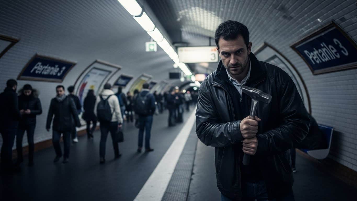 Découvrez les détails choquants d'une agression violente à la tête de marteau dans le métro parisien ligne 3. Deux victimes, un suspect ivre interpellé : que s'est-il vraiment passé à la station Temple ?