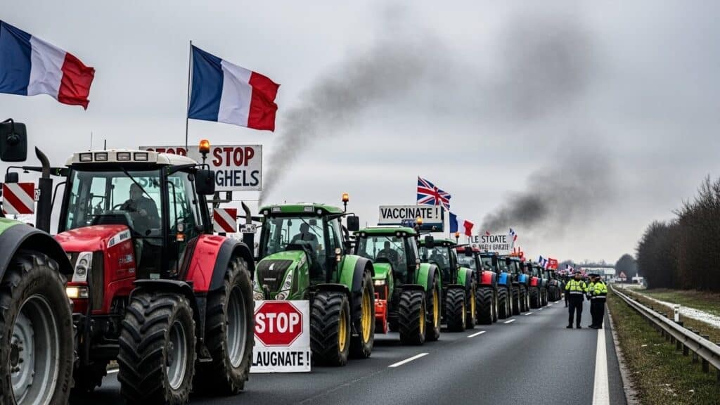 Agriculteurs en Colère : Blocages Massifs contre la Dermatose Bovine