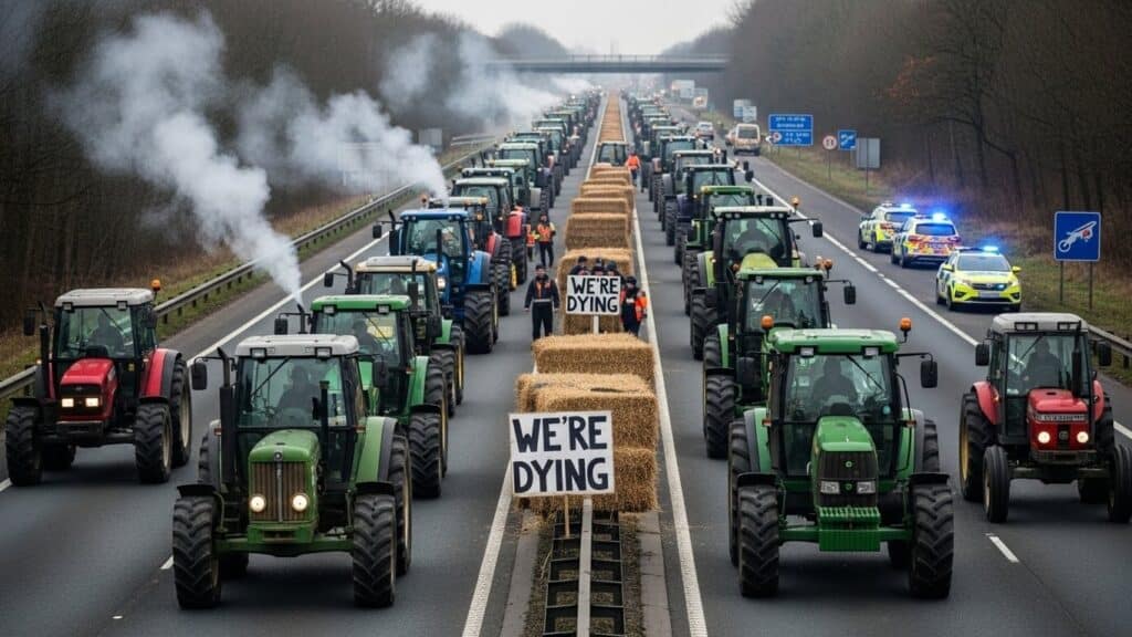 Agriculteurs en Colère : Retour Massif sur l’A64 en 2025