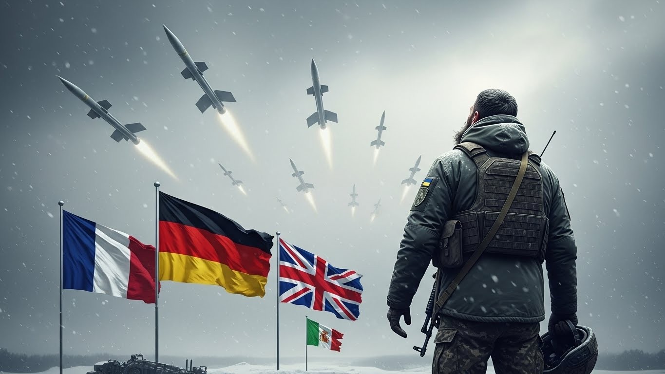 En 2025, l’aide militaire à l’Ukraine chute à 32,5 milliards d’euros. L’Europe peine à compenser le retrait américain. Qui paie vraiment la note ? Analyse complète.