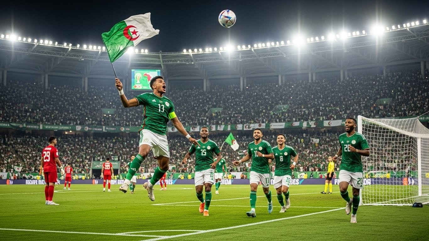 Découvrez le festival offensif de l'Algérie face à la Guinée Équatoriale (1-3) à la CAN 2025. Buts sublimes, jeunesse éclatante et sans-faute : les Fennecs impressionnent avant les 8es !
