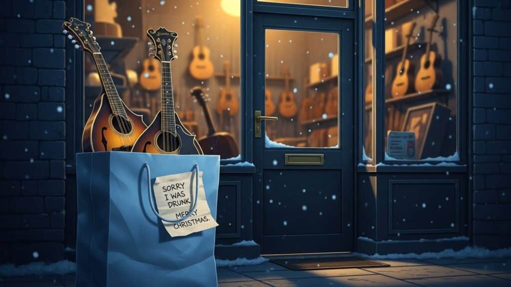 Américain Vole Deux Mandolines Chères et Les Rend Après Noël