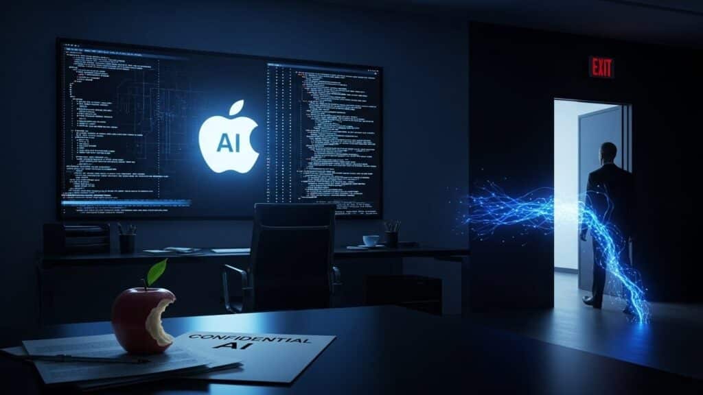 Apple Perd son Patron IA : Un Coup Dur en Pleine Course ?