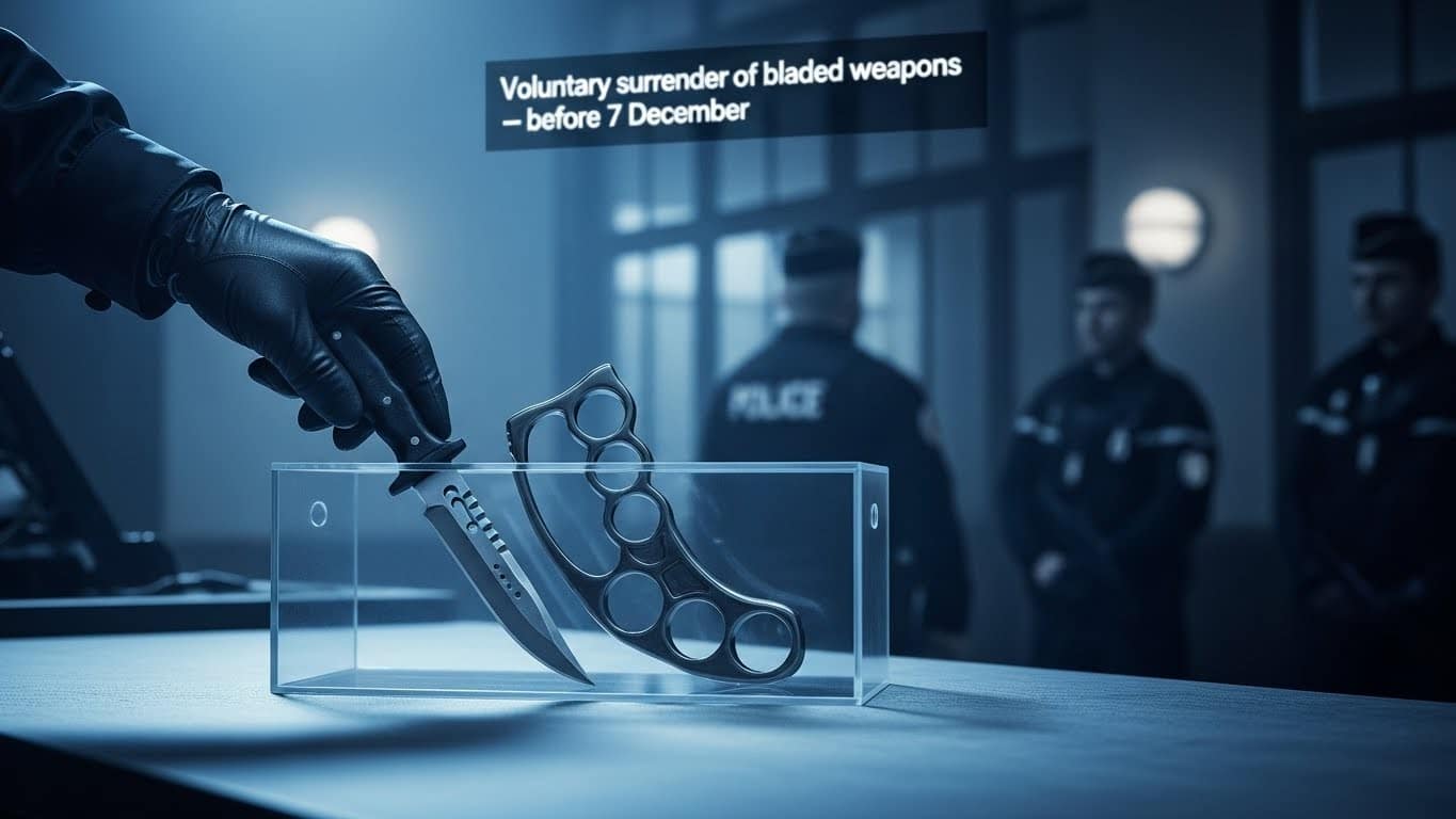 Derniers jours pour déposer couteaux zombie et poings américains à Paris avant l’interdiction totale. 5 ans de prison après le 7 décembre : tout savoir sur cette nouvelle loi choc.