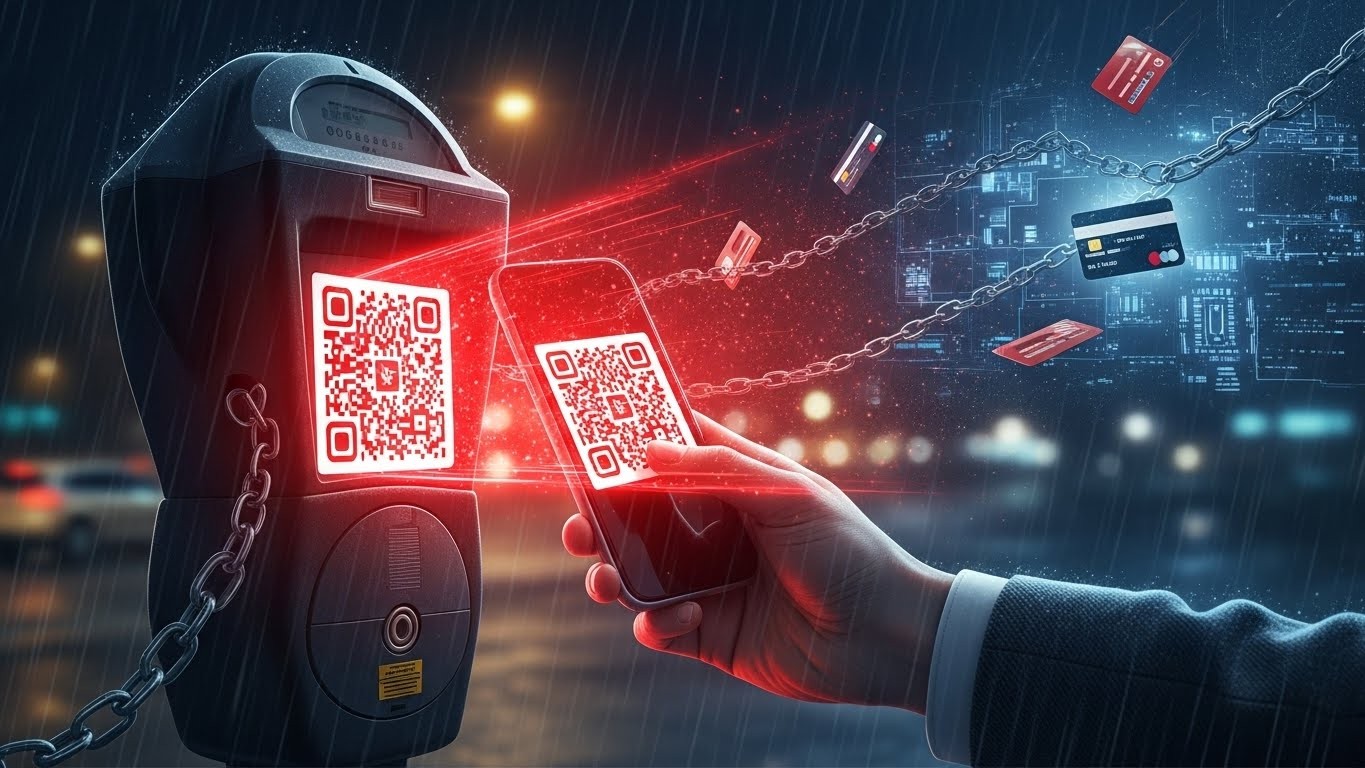 Découvrez comment les arnaques au QR code se perfectionnent sur parcmètres, bornes électriques et menus. Apprenez à vous protéger contre le quishing et ses dangers pour vos données.