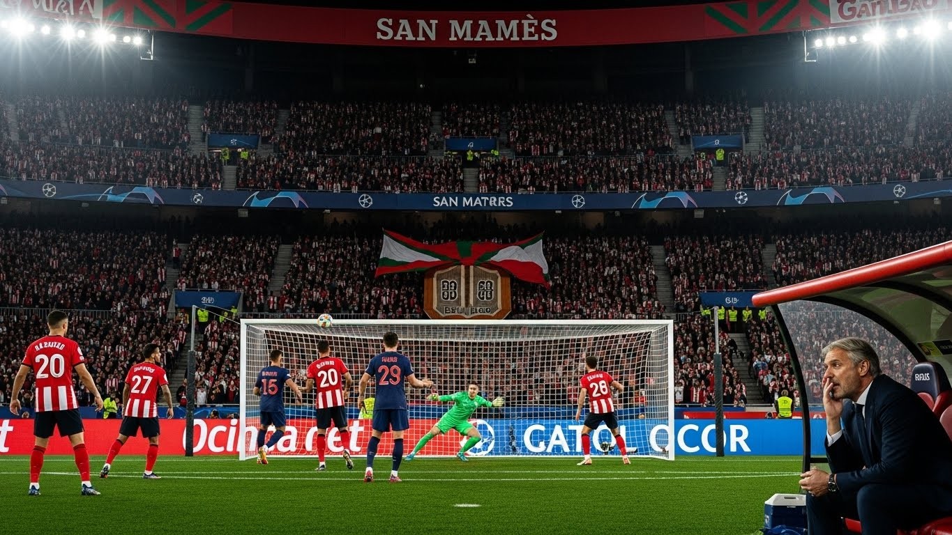 Revivez le nul frustrant du PSG à Bilbao (0-0) en Ligue des Champions. Luis Enrique regrette un "résultat moche" malgré les occasions et loue l'ambiance de San Mamés. Analyse complète et réactions.