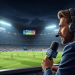 Au cœur d’un match de Ligue des champions avec un commentateur vedette