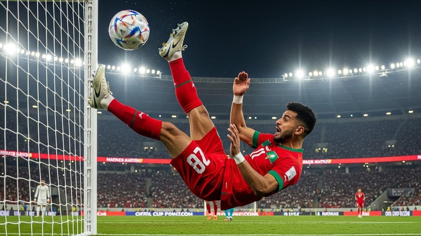 Découvrez Ayoub El Kaabi, l'attaquant marocain spécialiste incontesté des bicyclettes. De la CAN 2025 à ses exploits en club, plongez dans la carrière d'un virtuose du geste acrobatique qui marque le football africain.