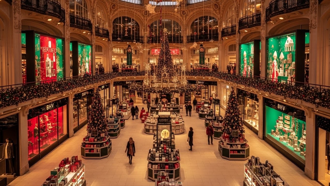 À une semaine de Noël 2025, le BHV Marais à Paris semble étrangement calme. Fréquentation en baisse, polémiques et changements : découvrez les raisons de cette affluence en retrait dans le grand magasin iconique.