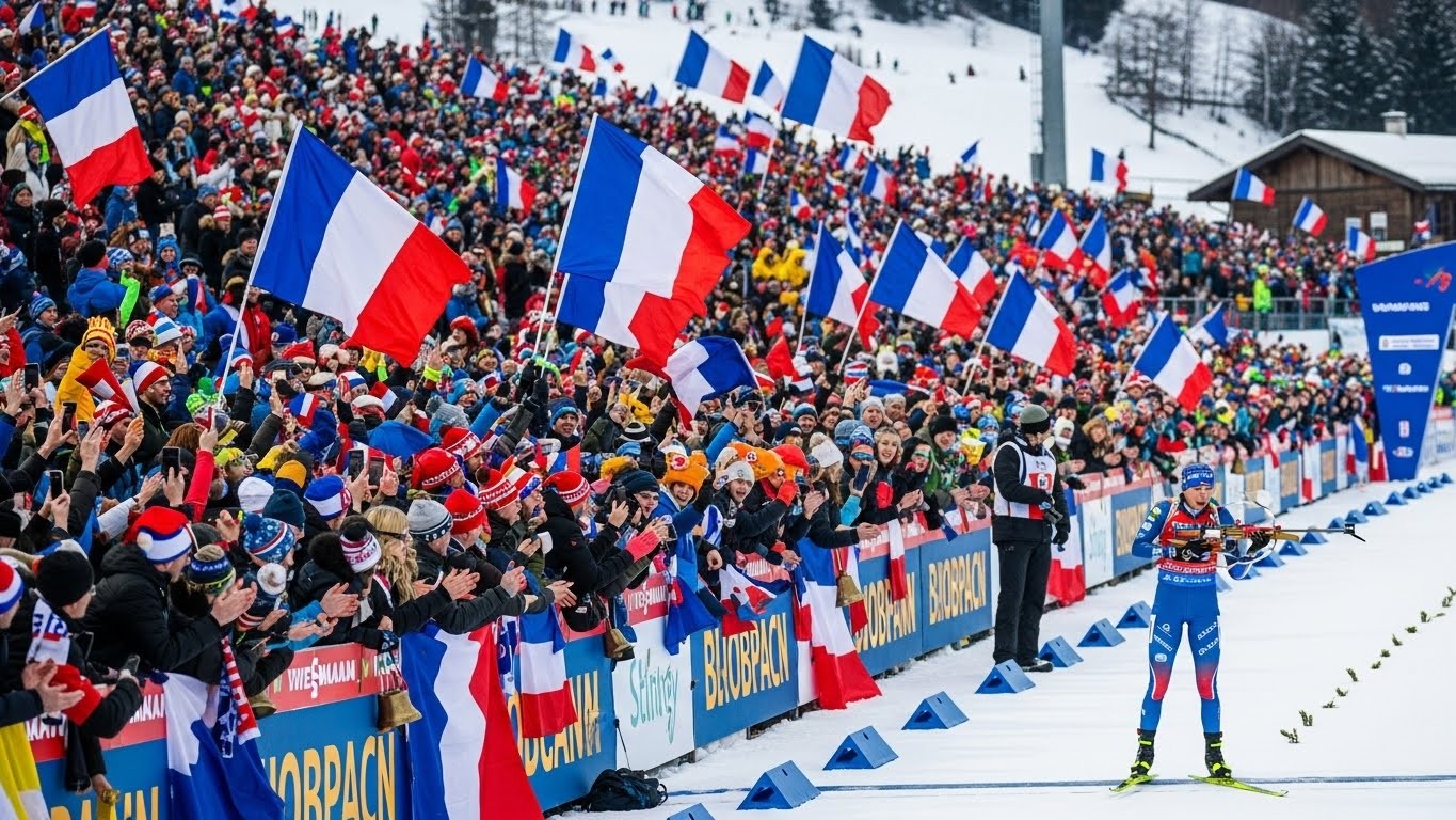 Découvrez l'incroyable journée des biathlètes français au Grand-Bornand avec la victoire de Lou Jeanmonnot et la 2e place d'Émilien Jacquelin. Une répétition parfaite avant les JO !
