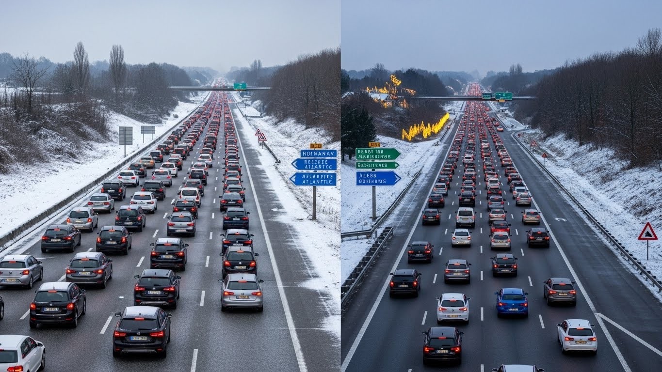 Découvrez les prévisions Bison Futé pour Noël 2025 : le 24 décembre s'annonce chargé, tandis que le 25 est idéal pour rouler tranquille. Conseils pour éviter les bouchons et partir serein pendant les fêtes.
