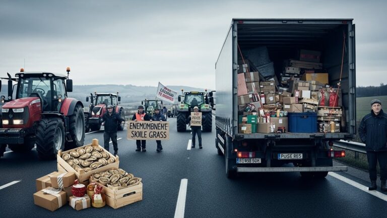 Blocages Agriculteurs : Livraisons Noël Menacées Sud-Ouest