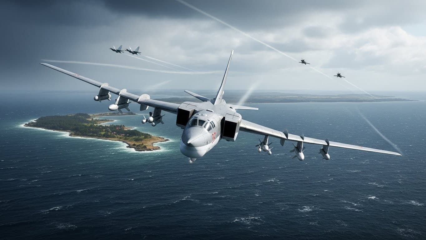 Des bombardiers Tu-22M3 russes armés de missiles Kh-32 survolent la mer Baltique 5 heures. Analyse de cette provocation près de l'OTAN et ses implications pour l'Europe.