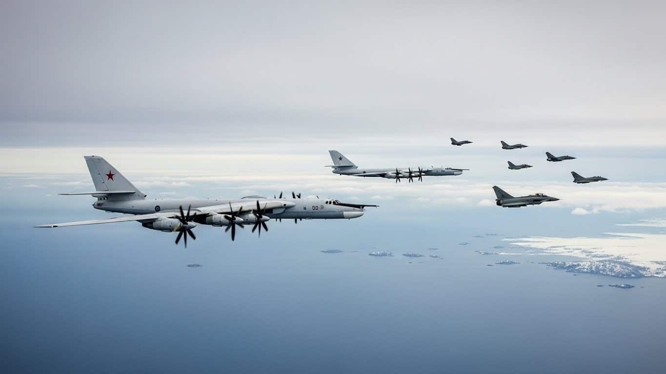 Découvrez comment des bombardiers russes Tu-95 à capacité nucléaire ont survolé plus de 7 heures le nord du Royaume-Uni, escortés par l'OTAN. Moscou parle de routine, mais est-ce vraiment anodin dans le contexte ukrainien ?