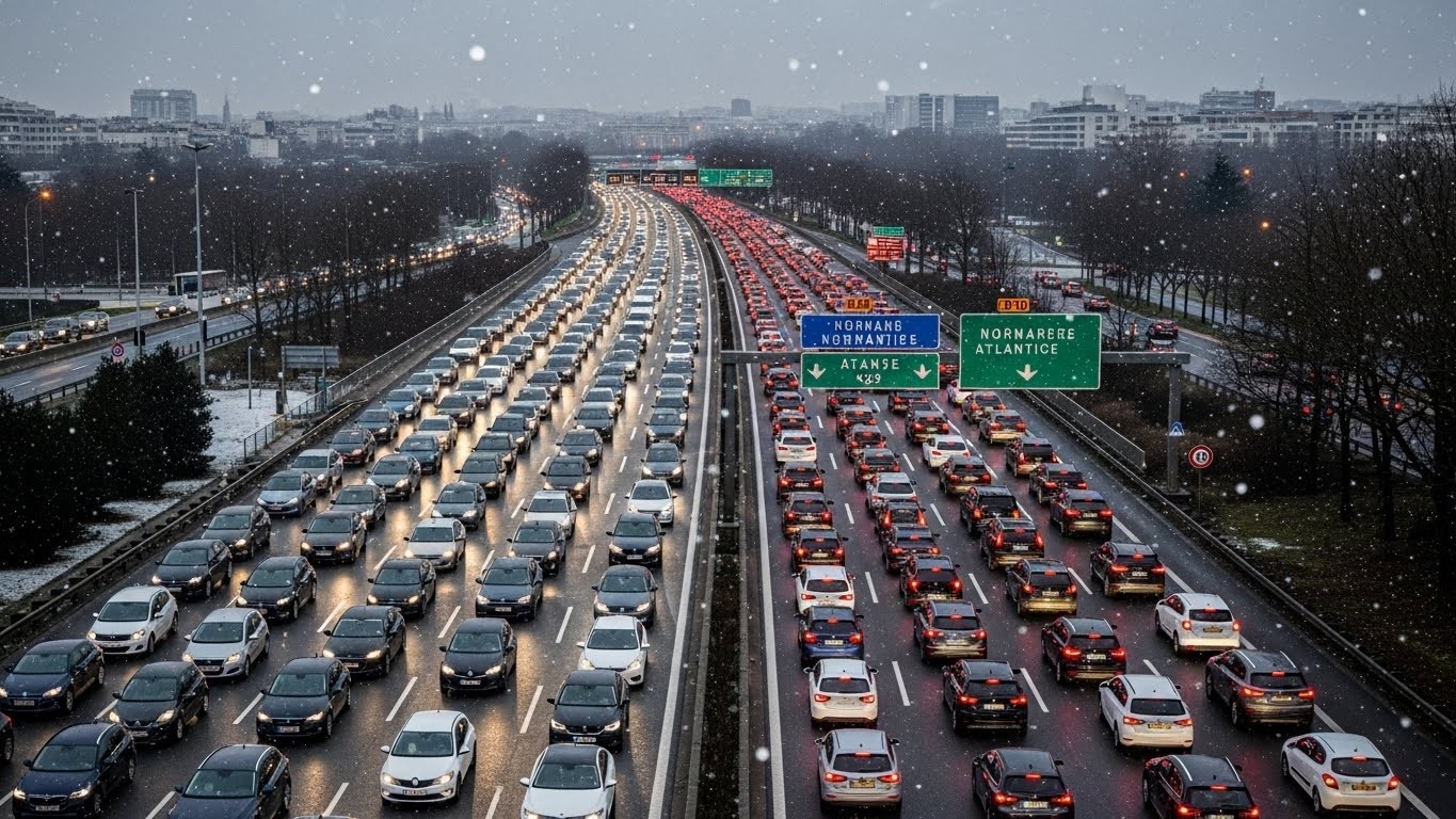 Découvrez pourquoi les routes d'Île-de-France ont explosé avec près de 250 km de bouchons ce 24 décembre 2025 pour le réveillon de Noël. Prévisions, axes touchés et conseils pour éviter le pire.