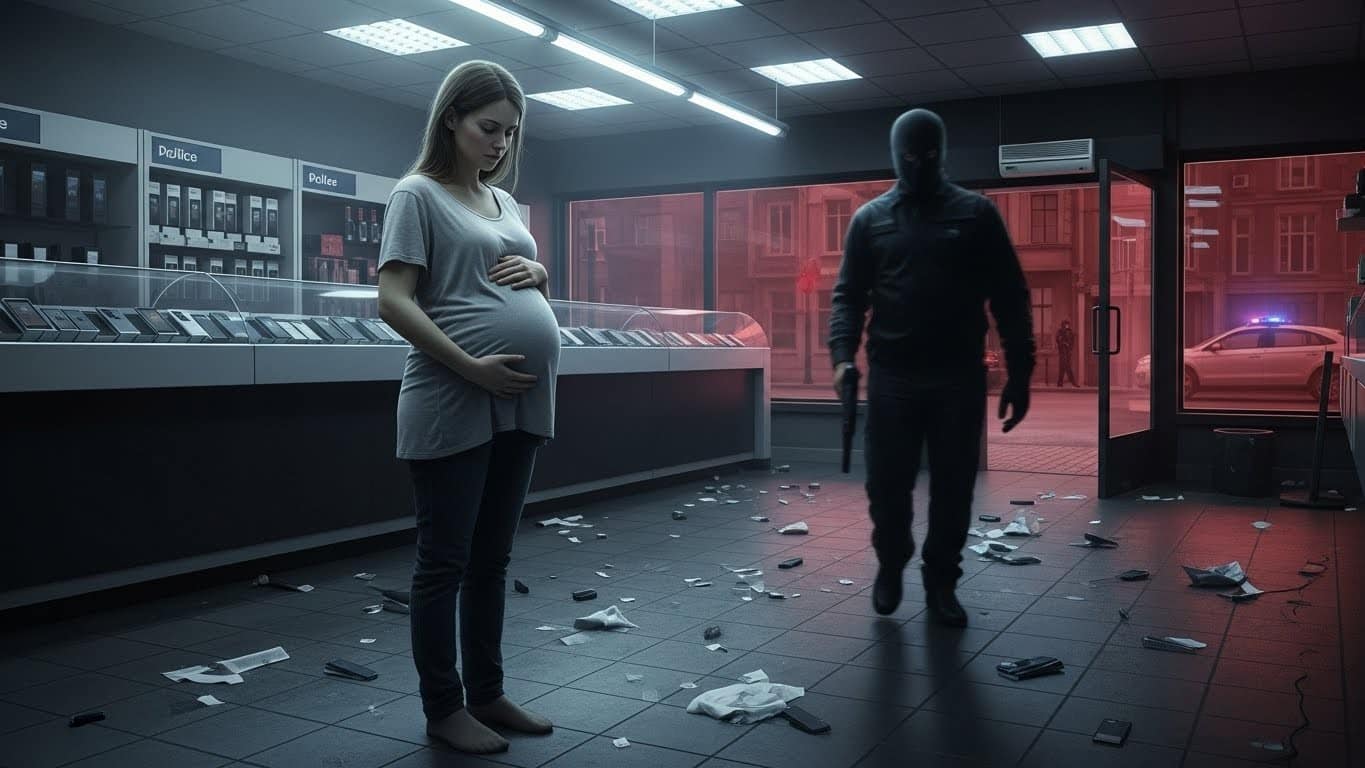 Une femme enceinte de 8 mois perd les eaux lors d’un braquage ultra-violent dans un magasin de téléphonie à Colombes. Un suspect arrêté, l’autre en fuite. Récit complet et analyse d’un fait divers glaçant.
