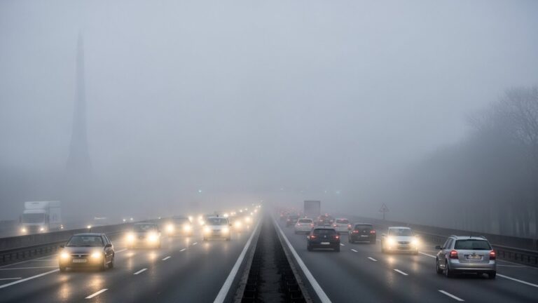 Brouillard en Île-de-France : 370 km de Bouchons ce Matin