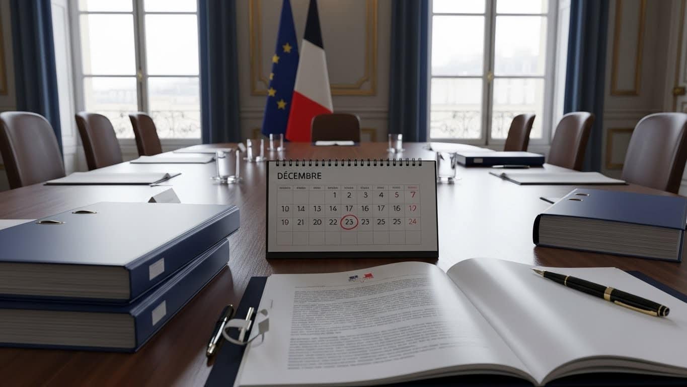 Crise budgétaire : Emmanuel Macron reçoit Yaël Braun-Pivet et Gérard Larcher à l'Élysée avec Sébastien Lecornu pour débloquer le budget 2026. Les positions restent très éloignées avant la CMP décisive.