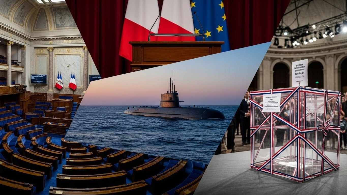 Décryptage exclusif : vote crucial du budget de la Sécu à l'Assemblée, drones au-dessus de la base nucléaire, Macron sur l'Ukraine et lancement du Téléthon 2025. Tout ce qu'il faut savoir ce midi.