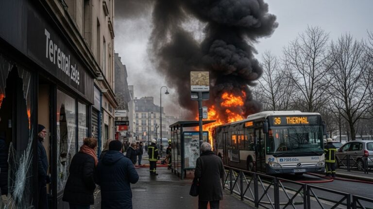 Bus en Feu au Raincy : Fuite de Gaz et Évacuation Massive