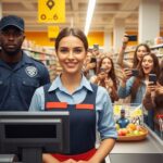 Caissière TikTok Star : Sécurité au Supermarché de Laval