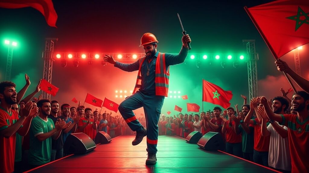 CAN 2025 : Un Ouvrier Marocain Vole la Vedette en Dansant