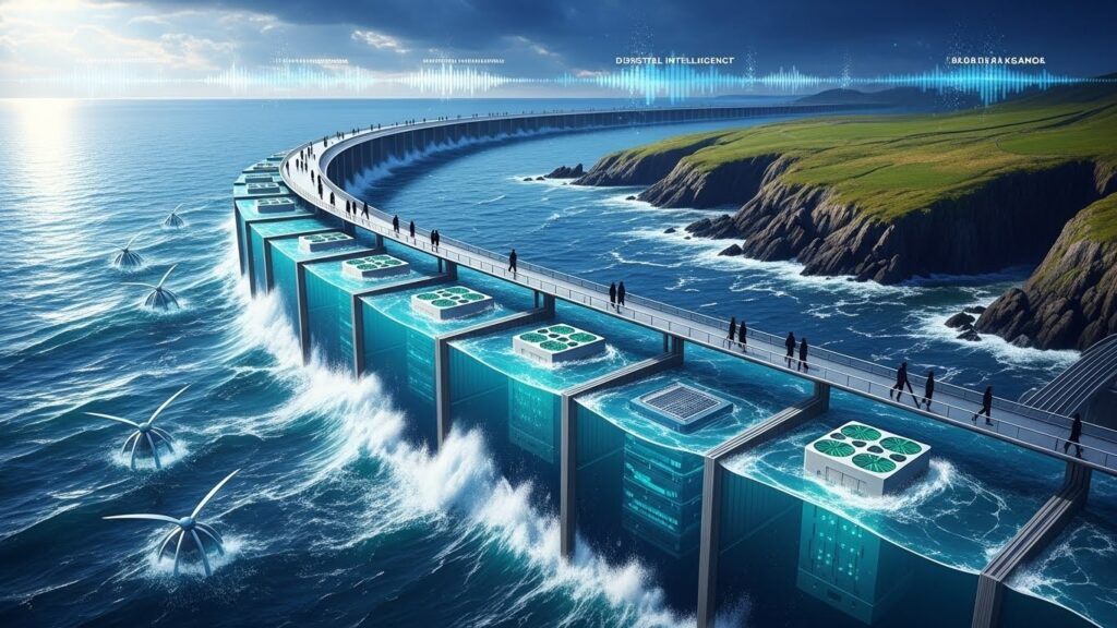 Centrale Marémotrice Géante pour Alimenter l&rsquo;IA