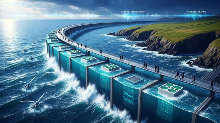 Centrale Marémotrice Géante pour Alimenter l&rsquo;IA