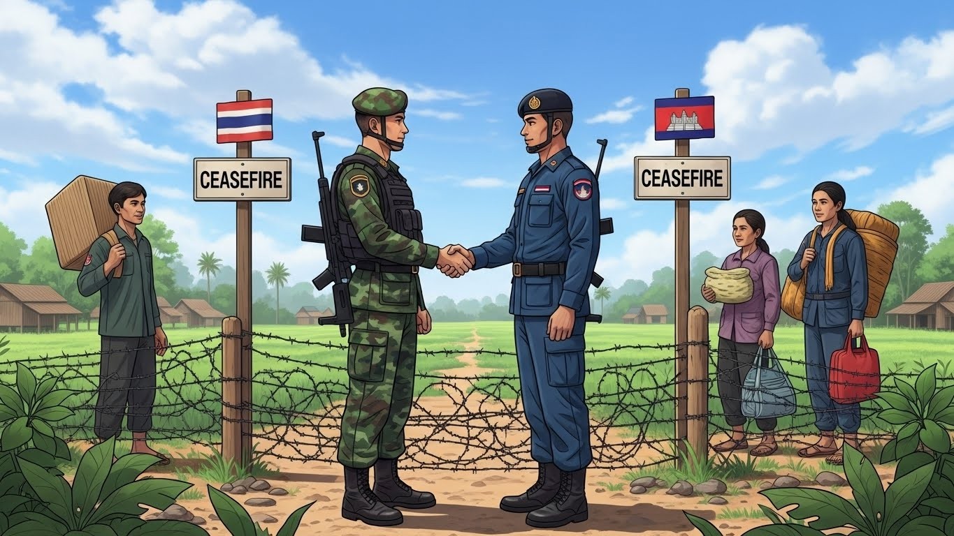Découvrez les détails du cessez-le-feu immédiat entre Thaïlande et Cambodge après des semaines de combats meurtriers. 47 morts, un million de déplacés : vers une paix durable ou nouvelle escalade ?