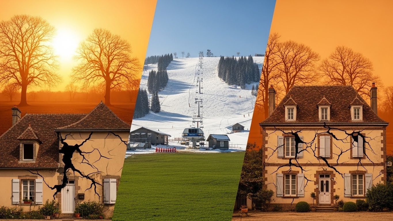 Le réchauffement climatique n’est plus une menace future : maisons fissurées, stations de ski sans neige, vagues de chaleur mortelles… Découvrez les impacts concrets en France aujourd’hui et ce qui nous attend.