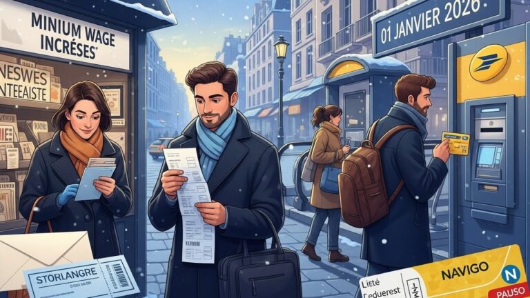 Changements au 1er Janvier 2026 : SMIC, Navigo, Timbres