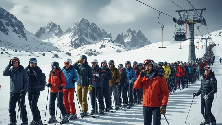 Chaos aux Dolomites : Files d&rsquo;Attente Interminables pour Skieurs
