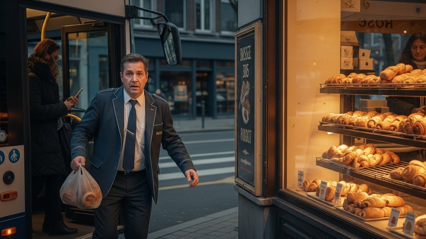 Découvrez pourquoi un chauffeur de bus a stoppé son véhicule pour acheter des viennoiseries à Bruxelles. Une vidéo virale cachait une raison vitale de sécurité. L'histoire complète qui change tout.