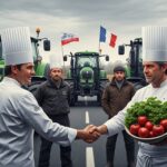 Chefs Étoilés Soutiennent Agriculteurs en Colère